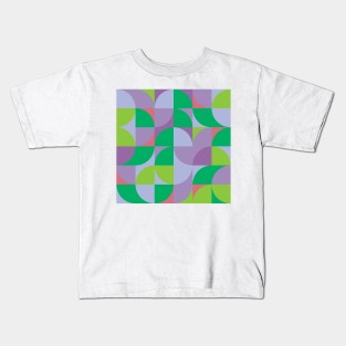 Modern Geometric (Hydrangea) Kids T-Shirt